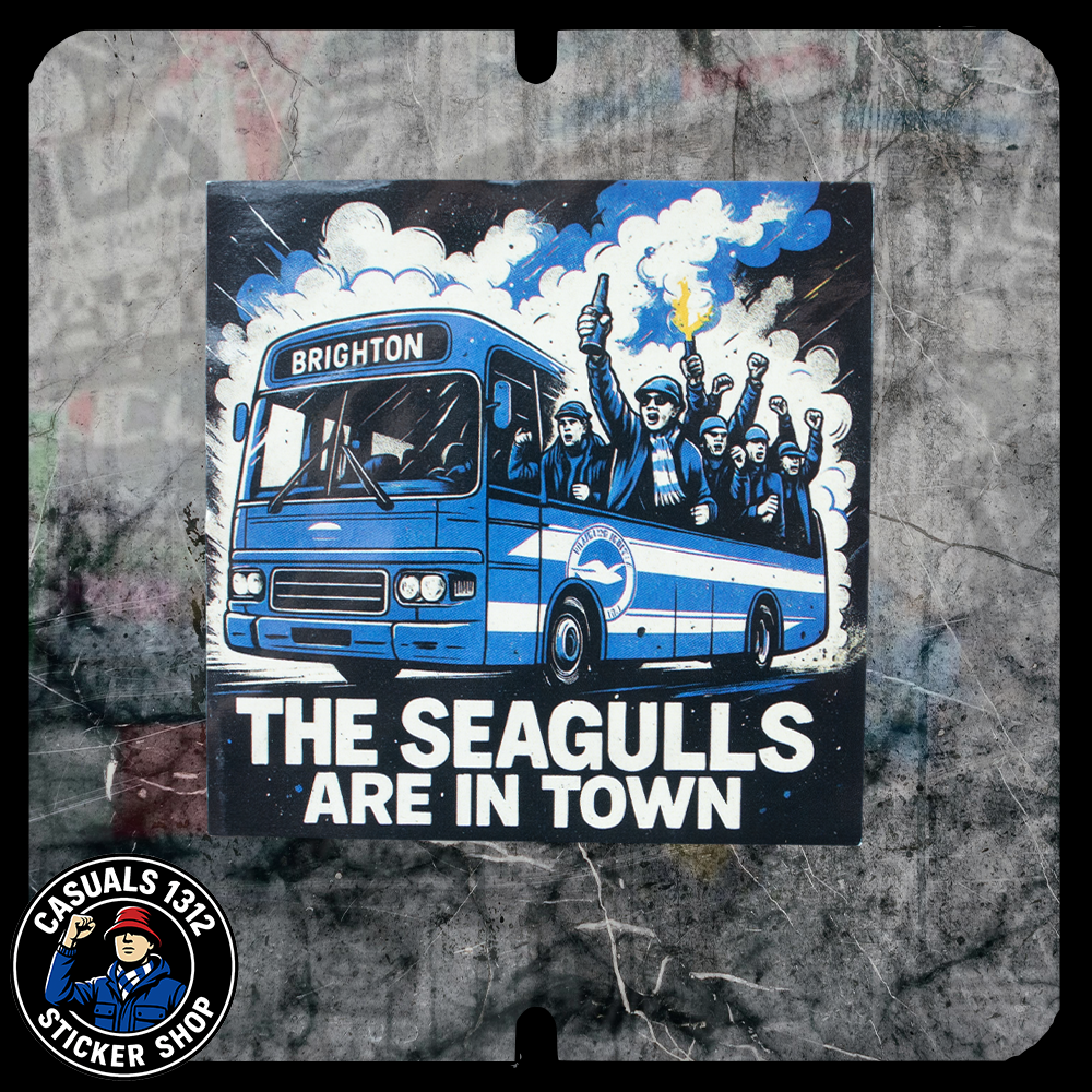 Brighton Seagulls In Town Stickers Brighton Stickers
