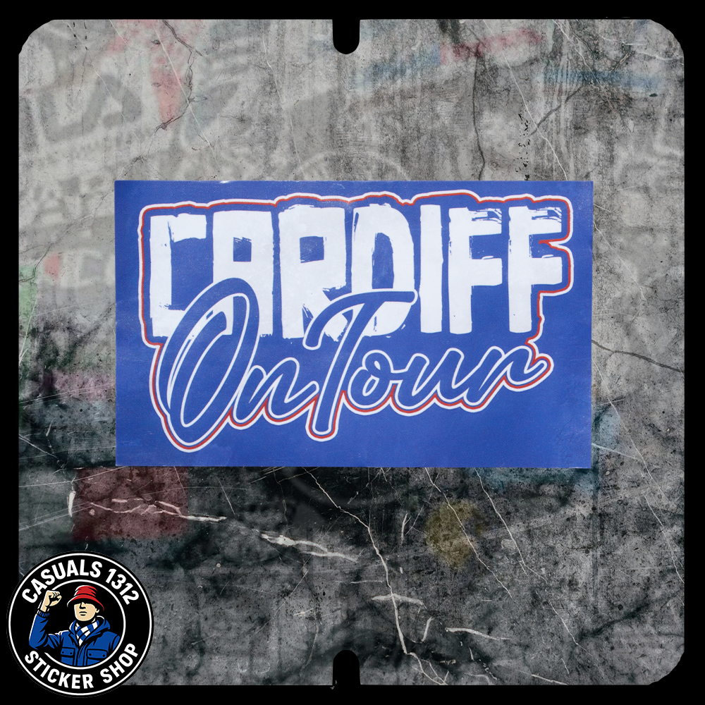 Cardiff On tour 10x6cm Cardiff City Stickers