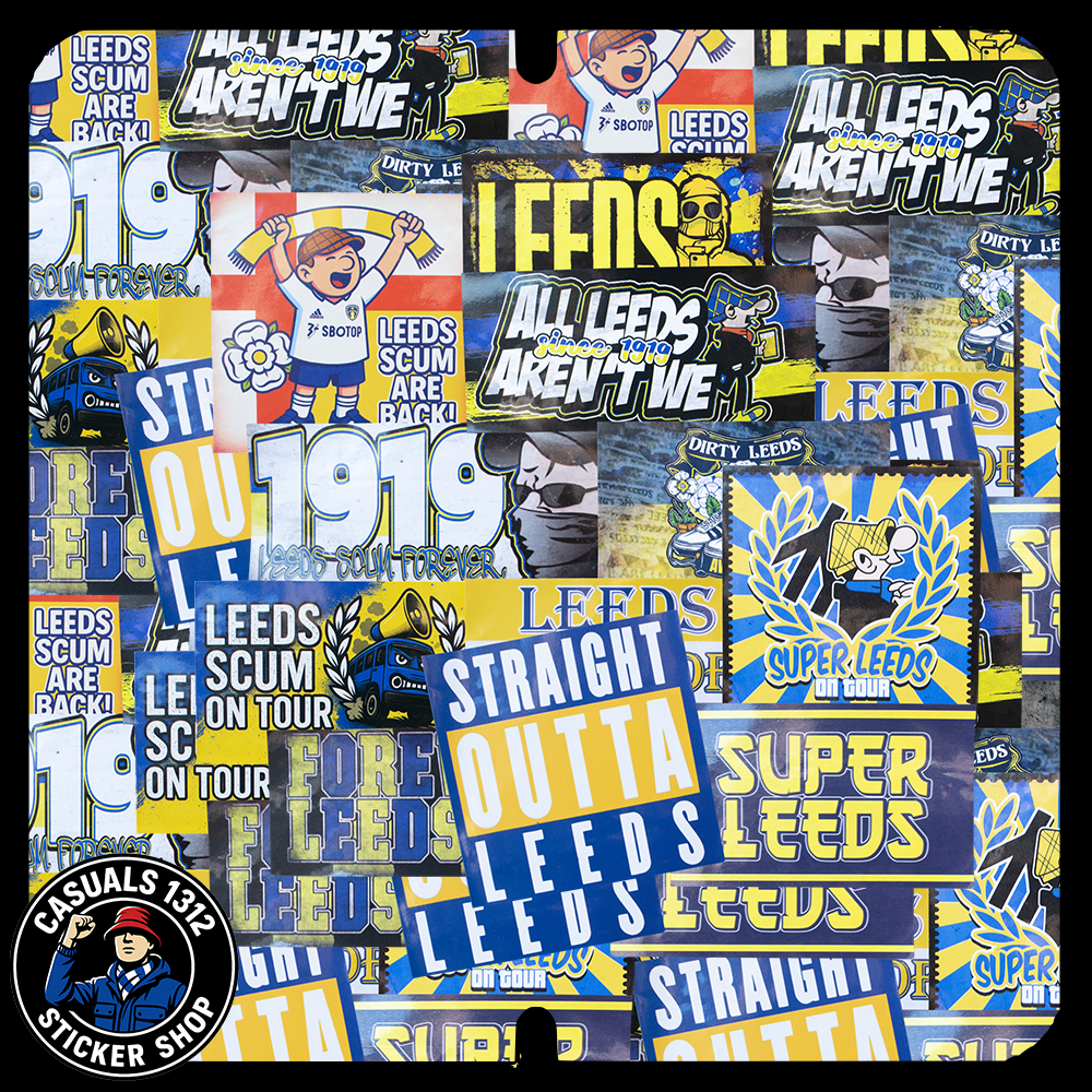Leeds Mixed Bundle Stickers Leeds United Stickers