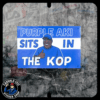 Purple Aki Sits In The Kop Stickers Everton Stickers