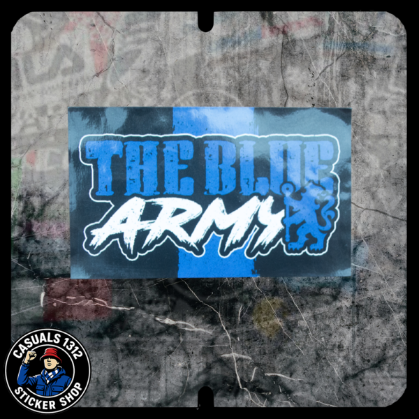 The Blue Army Sticker 10x6cm Chelsea Stickers