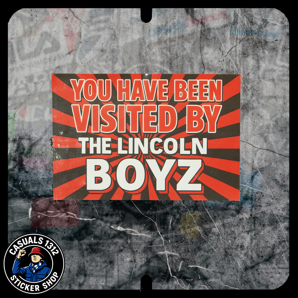 Youve Been Visited Lincoln 9x6cm Lincoln City Stickers