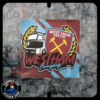 West Ham Awaydays 8x8cm West Ham Stickers